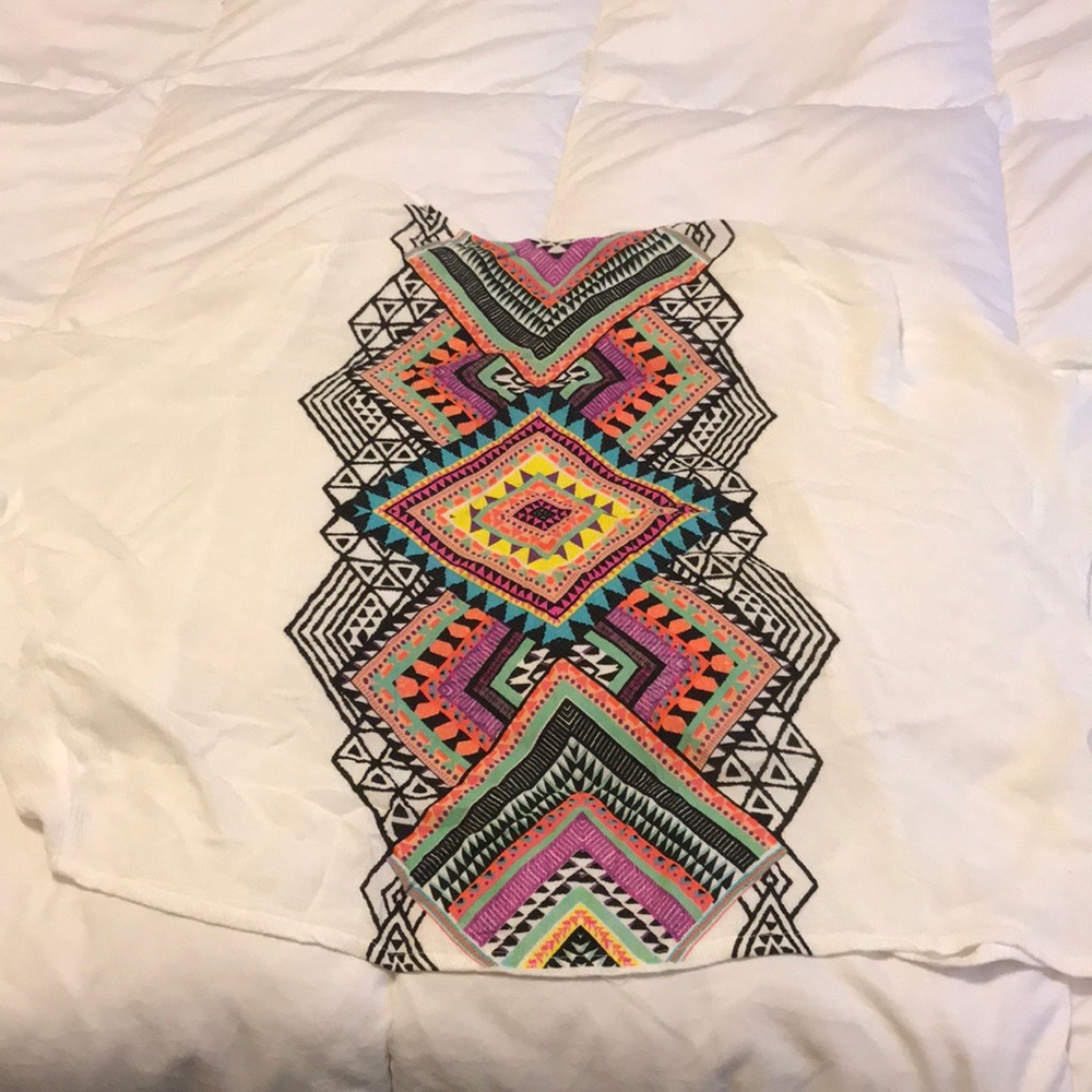 Short kimono beach cover up. Pic shows back detail